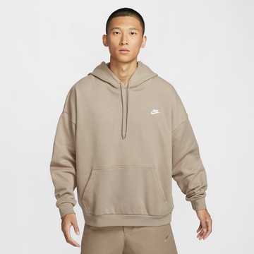 NIKE AS M NK CLUB FT OVERSIZED PO H 男連帽套頭衫 卡其-HJ1817247