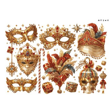 【6 月新品】20-134-0231 剪裁紙 馬戲團風格