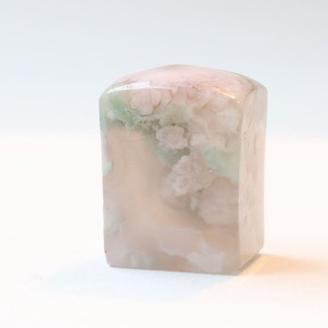 印章刻印冰綠飄白花客制姓名字印章個性客製設計瑪瑙玉石