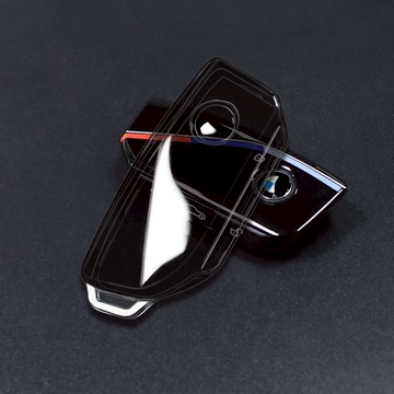 原裝裸感【透明鑰匙殼】手感BMW寶馬鑰匙套 3系/5系/7系/GT/X3/X6 X系列透明汽車鑰匙包 液晶碳纖維鑰匙全包