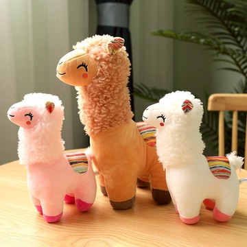 可愛羊駝公仔毛絨玩具小羊玩偶超萌治愈系小號少女心娃娃女生女孩