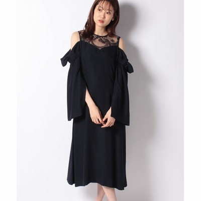 スピックアンドスパン アウトレット Stair ベッチュウ オープンショルダーワンピース レディース ネイビー S Spick Span Outlet 通販 Lineポイント最大get Lineショッピング