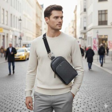 MONTBLANC 萬寶龍 Extreme 3.0風尚信差包/斜背包 – 薰衣草灰 (M Lock 4810鎖扣)