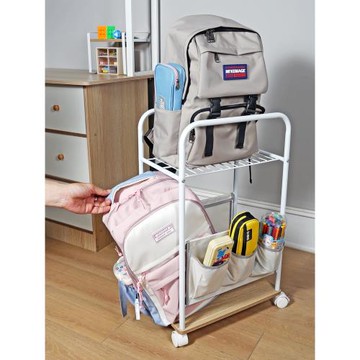 家用落地書包架書本置物架放書包的收納架學生兒童可移動書架神器