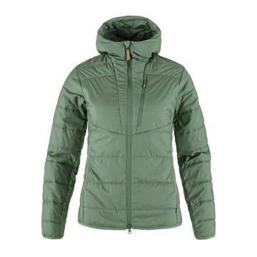 ├登山樂┤瑞典 Fjallraven Keb 化纖連帽外套 女 # FR89630-614 綠繡