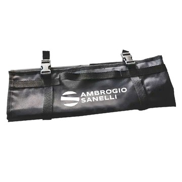 AMBROGIO SANELLI 山里尼 廚刀收納套捲4把刀 黑色 100*100cm 義大利製 尼龍材質  1組