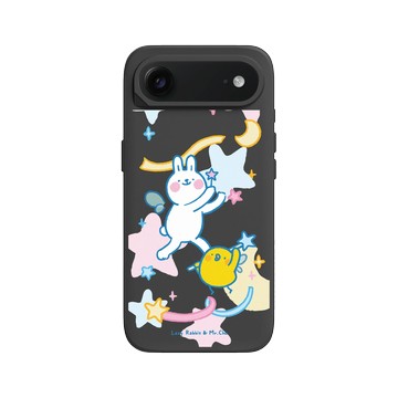 iPhone Air SolidX 黑 - 懶散兔與啾先生 Lazy Rabbit and Mr.Chu - 魔法