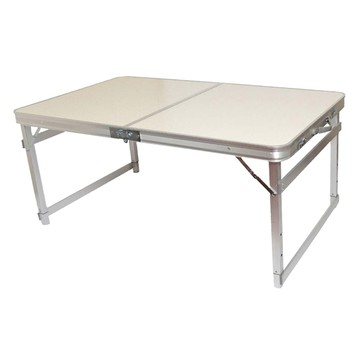 FOSO 方管無傘孔鋁合金折疊桌 加寬款 時尚白 露營折疊桌  120cm  70x70x120公分  1個