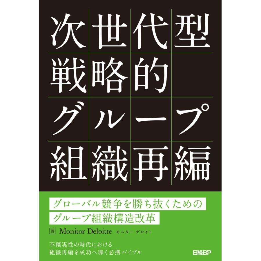 次世代型戦略的グループ組織再編 グローバル競争を勝ち抜くためのグループ組織構造改革 MonitorDeloitte