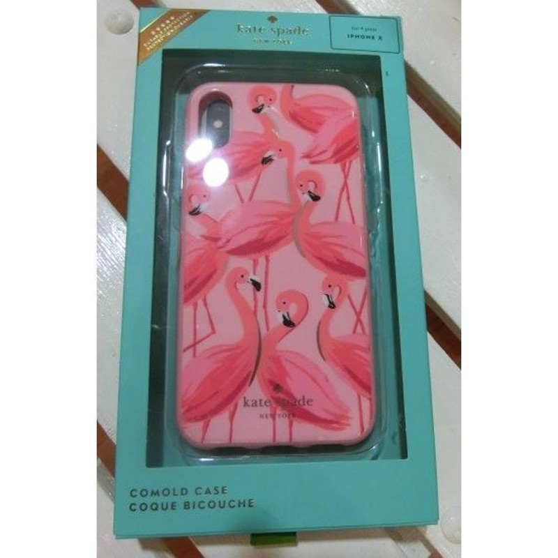 ☆ケイトスペード Kate spade PAINTED FLAMINGOS iphone X/Xs ケース