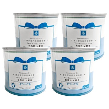QUNDO 康朵 室內香氛擴香膏 120g 台灣製造  4個  藍風鈴 & 麝香