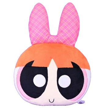 KHTOY 飛天小女警學院型頭型玩偶12吋(花花)，柔軟舒適，正版授權，激發想像力  1入