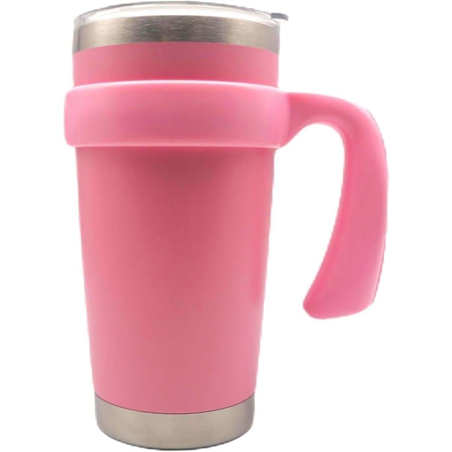 Tumbler Handle for 20 oz Yeti Rambler Cooler Cup, Rtic Mug, Sic, Ozark  Trail Grip and more (20 Oz, Pink) 