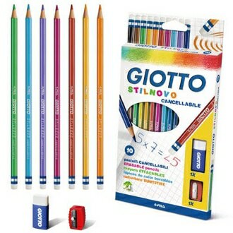 【義大利 GIOTTO】256800  STILNOVO 立可消學用彩色鉛筆 10色/盒【APP滿額下單10%點數(單一帳號最高1000點)】4/30止