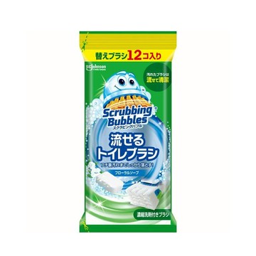 莊臣_水溶性馬桶清潔刷替換刷頭_皂香12入