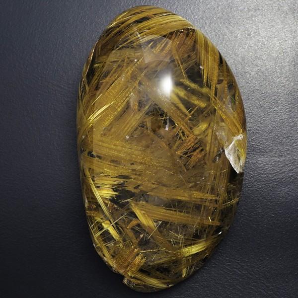 金針ルチルクオーツ 磨き 鉱石 鉱物 85g 天然石 パワーストーン ルチルクオーツ 置物 インテリア タンブル 標本