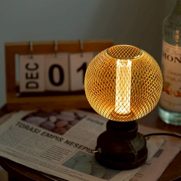 莎士比亞×工業風燈座｜LED Mirage幻影燈組合 金網格x工業風底座