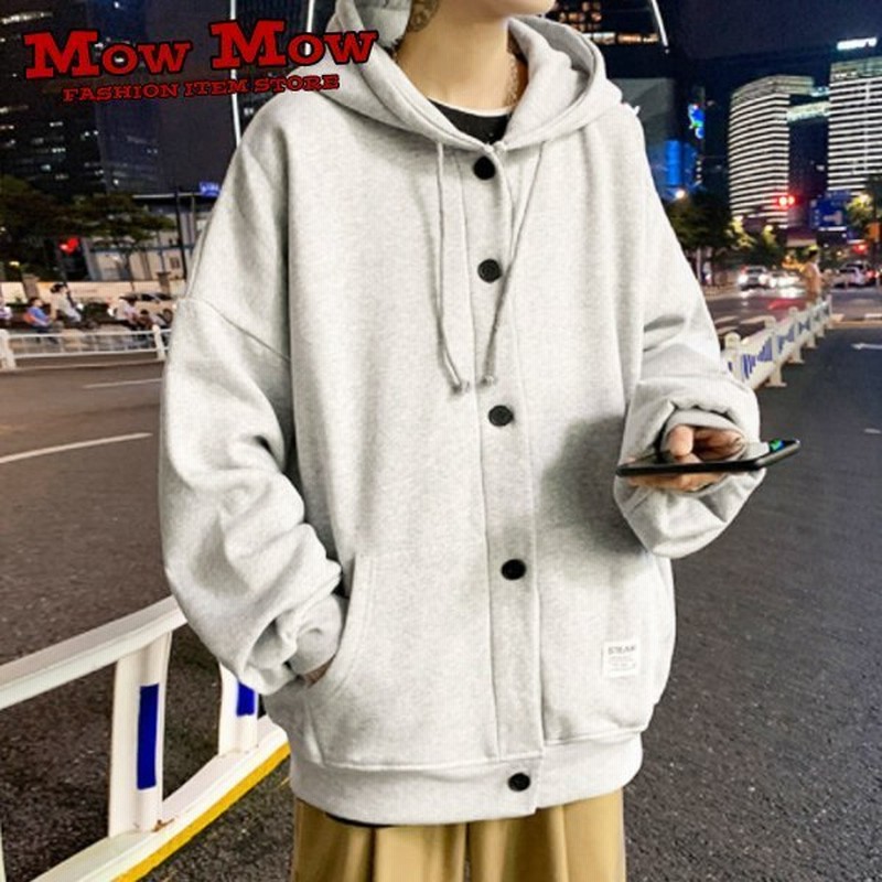 メンズパーカー長袖レディースヒップホップストリート代ボタンダウン40代 通販 Lineポイント最大0 5 Get Lineショッピング