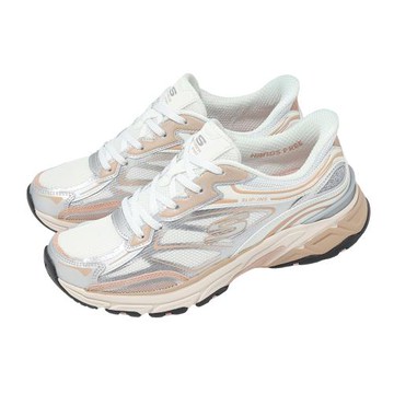 Skechers 休閒鞋 Stamina Sport Slip-Ins 女鞋 白 粉 緩震 穩定 運動鞋 150710WSLP
