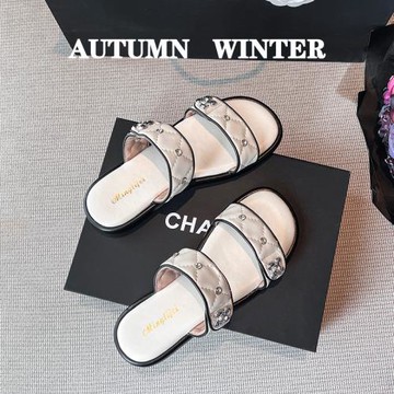 氣質小香風厚底拖鞋女外穿時尚2025年新款夏季女士外出配裙子涼拖