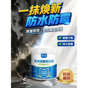 🔧 防水補牆膏 牆面修補膏漆 裂縫修補 防水 防黴 抗裂補牆膏 白色防黴膩子膏 墻面破損 補牆膏