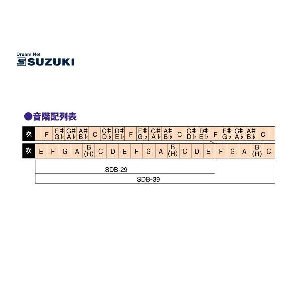 SUZUKI スズキ ダブルバスハーモニカ SDB-29