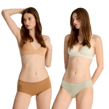 【Anden Hud】純棉花邊高/低腰三角內褲 (多款任選) 海外禁售