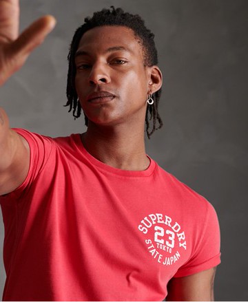 Superdry Men's Men's Superstate T-Shirt Red / Grapefruit - Size: M
