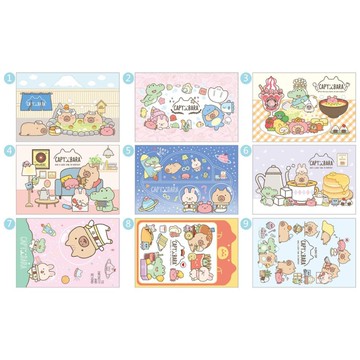 水豚 彩盒名片卡(隨機出貨)