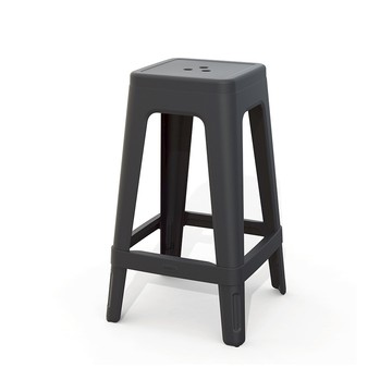 Keter Lucca 吧台椅 墨灰