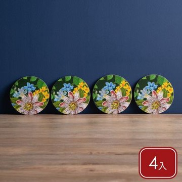 《Creative Tops》英國 木質杯墊4入(熱帶風情12cm) | 軟木杯墊 茶杯墊