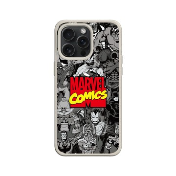 iPhone 15 Pro Max SolidX 貝殼灰 - 迪士尼-漫威 Marvel - 漫威英雄-漫畫標誌