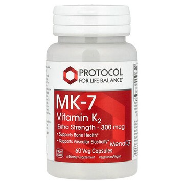 Protocol for Life Balance, MK-7 維生素 K2，300 微克，60 粒素食膠囊