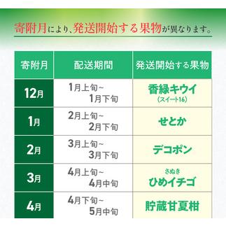 ふるさと納税 三豊市を家族で味わう定番フルーツ定期便（年12回）コース_M02-0137 香川県三豊市