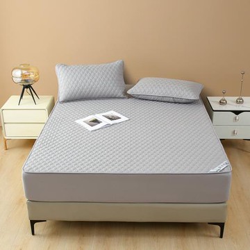 新品純色床包防水夾棉床笠防滑床席夢思隔尿全包圍單床罩保護套