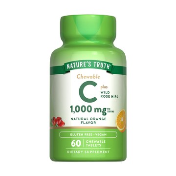 綠萃淨 美妍維生素C500mgPlus玫瑰果口含錠(60錠/瓶)