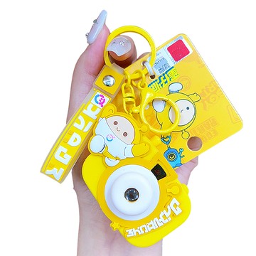 【啾愛你】新款正版授權蛋仔派對相機投影鑰匙圈-黃色