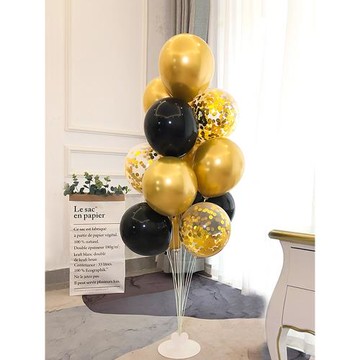 網紅生日裝飾品氣球支架地桌擺立柱飄開業場景布置派對18歲背景墻