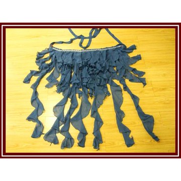 肚皮舞臀巾大師款波西米亞雪紡海草荷葉邊胯巾裙品牌設計166