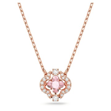 Una 項鏈, 幸運草, 粉紅色, 鍍玫瑰金色調
