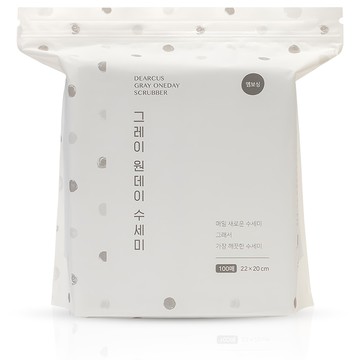 DEARCUS 一次性洗碗巾  灰色  100入  1包