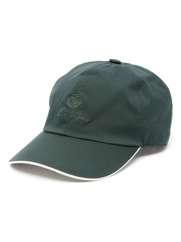 Loro Piana - logo-embroidered baseball cap - unisex - Polyester/Cotton/Polyurethane/Polyester/Acetate/Cotton - L - Green