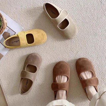 魔術貼瑪麗珍單鞋女2025春季新款奶奶鞋軟底孕婦防滑勃肯鞋豆豆鞋