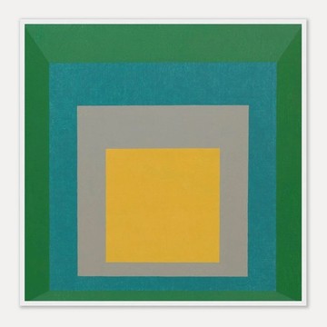 Homage to the Square(Forest Luminescence) | Josef Albers - 原木色鋁框-大尺寸