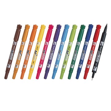 PILOT 百樂 MEF-12EU 雙頭嘜克筆/麥克筆 細 0.5/0.4mm