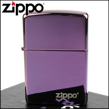 【ZIPPO】美系~LOGO字樣打火機~超質感Abyss紫色鏡面