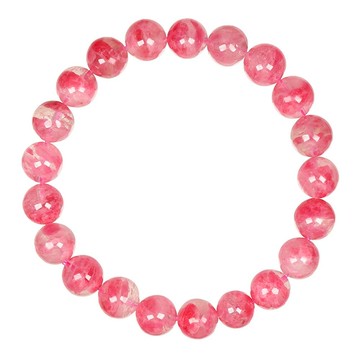 【正佳珠寶】薔薇石 高品玉化櫻花雨薔薇 8.7-9.2mm 玫瑰薔薇石手