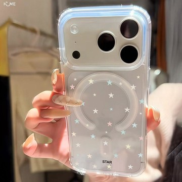 INS滿屏炫彩星星iPhone14/17promax手機殼13/15/16pm個性xs小眾7