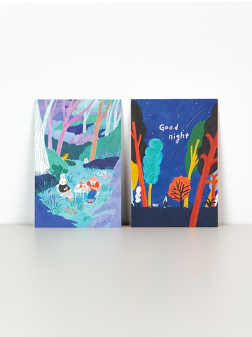 ANF Illustrated Forest Postcards (2 Pieces)