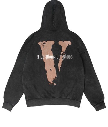 VLONE Live Alone Die Alone Hoodie 'Black Brown'